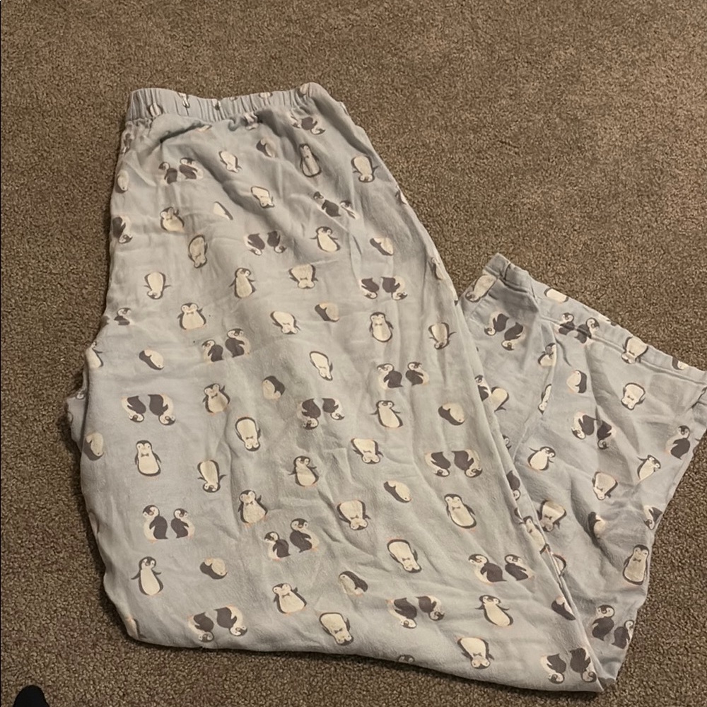 Cozy Penguin Print Pajama Pants